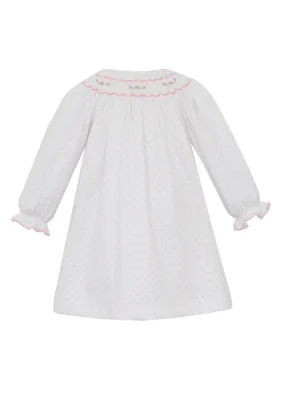 Geometric L/S Bishop Dress
