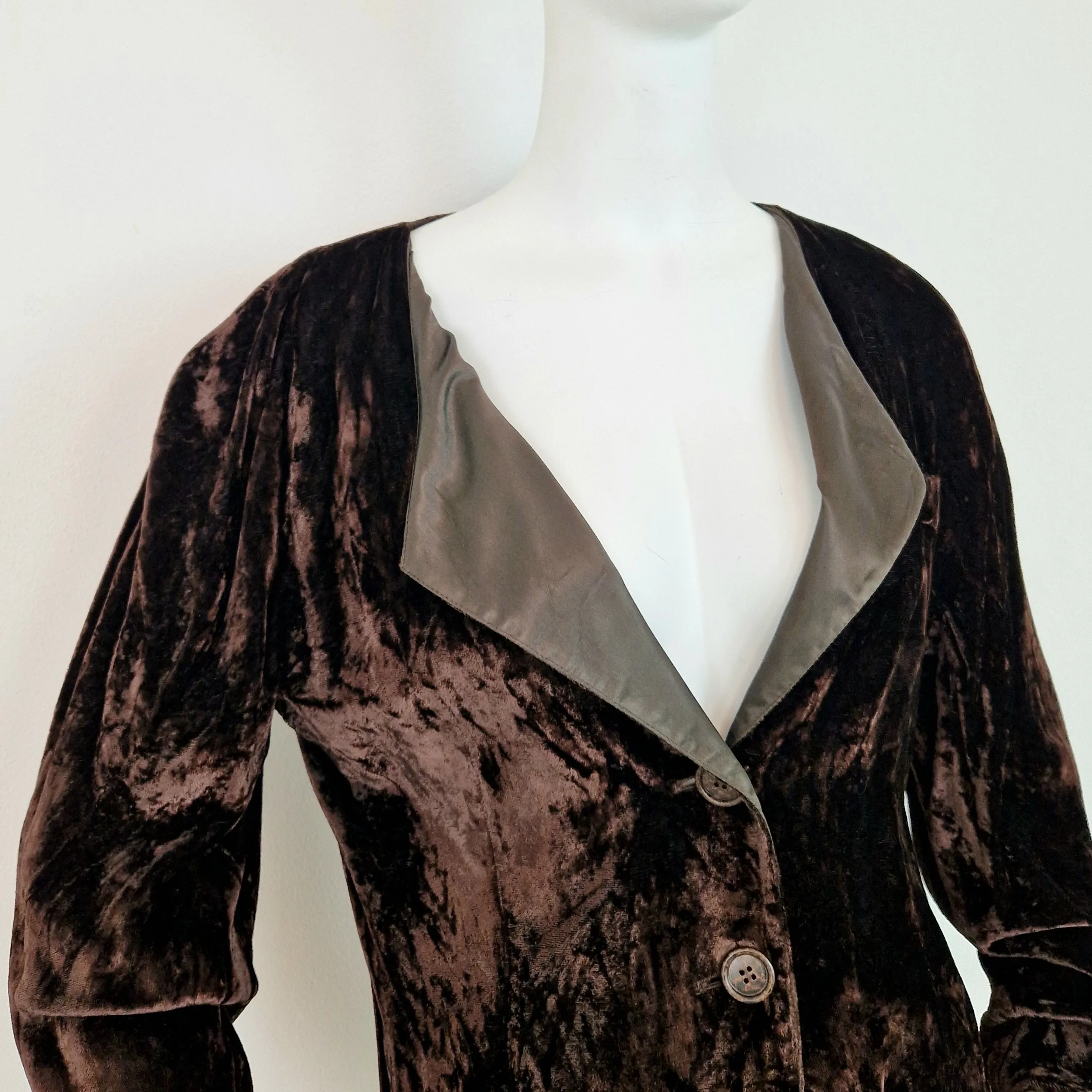 Giacca Krizia vintage velluto marrone