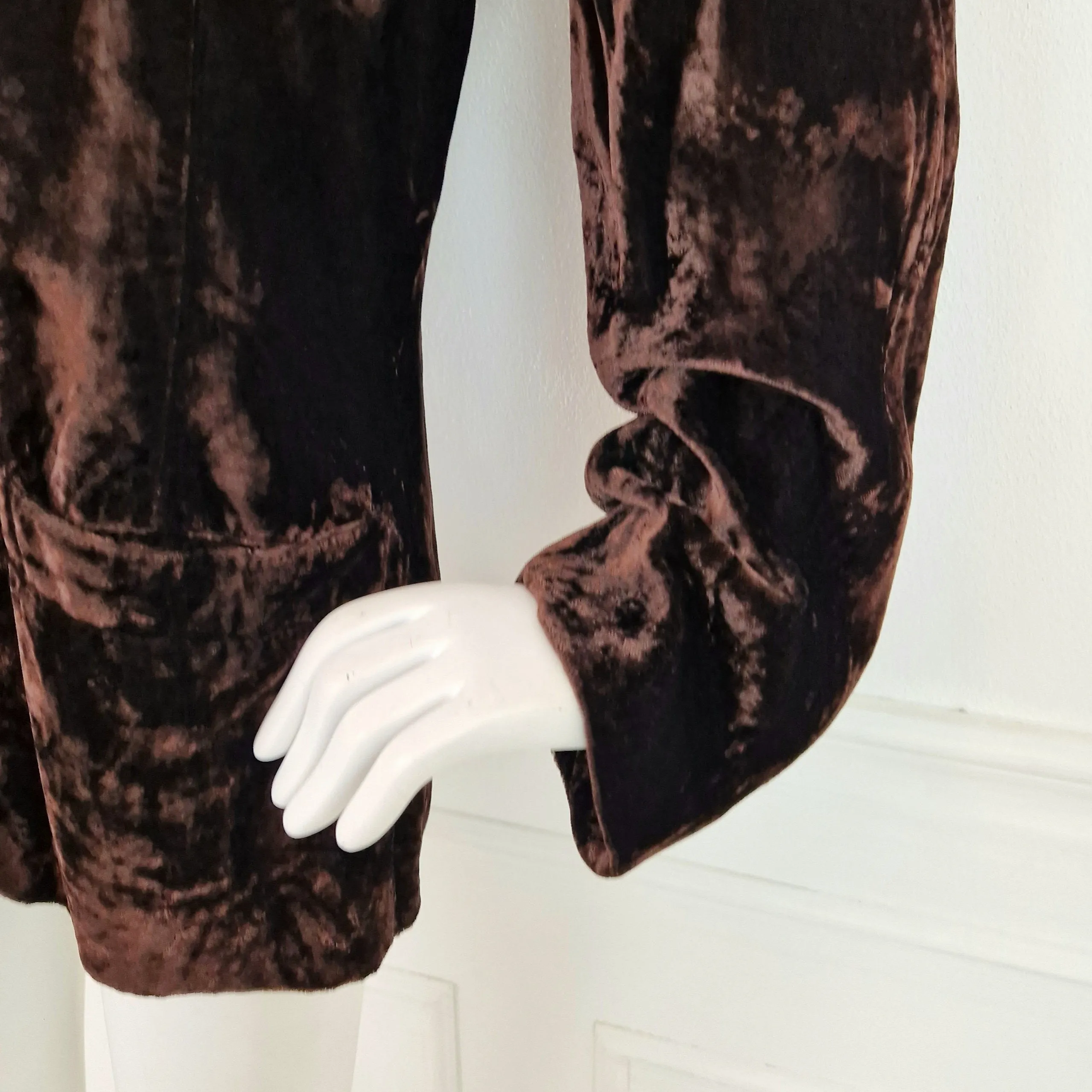 Giacca Krizia vintage velluto marrone