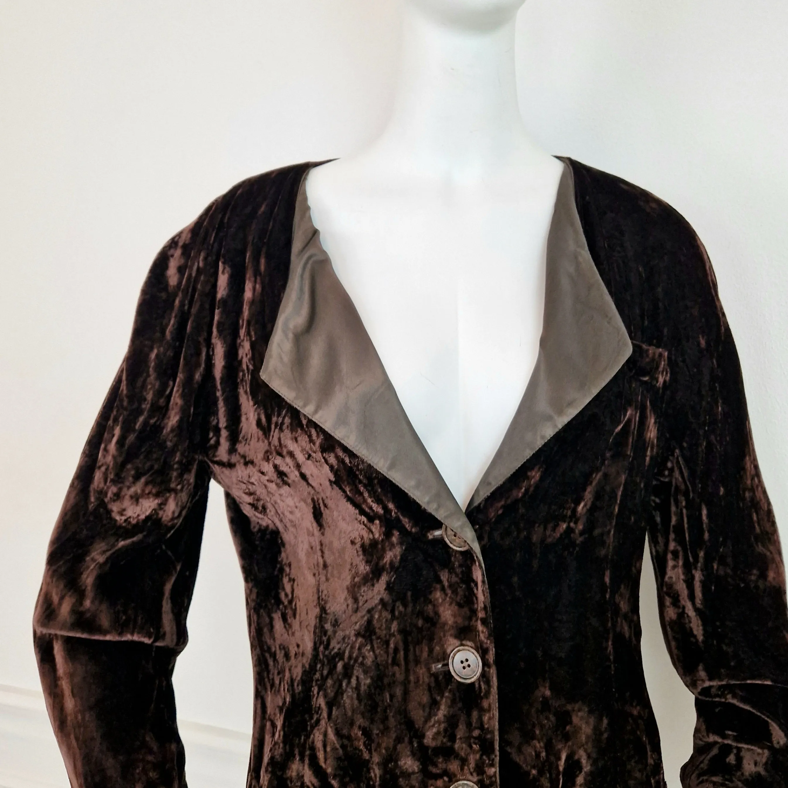 Giacca Krizia vintage velluto marrone
