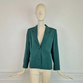 Giacca Max Mara verde pura seta