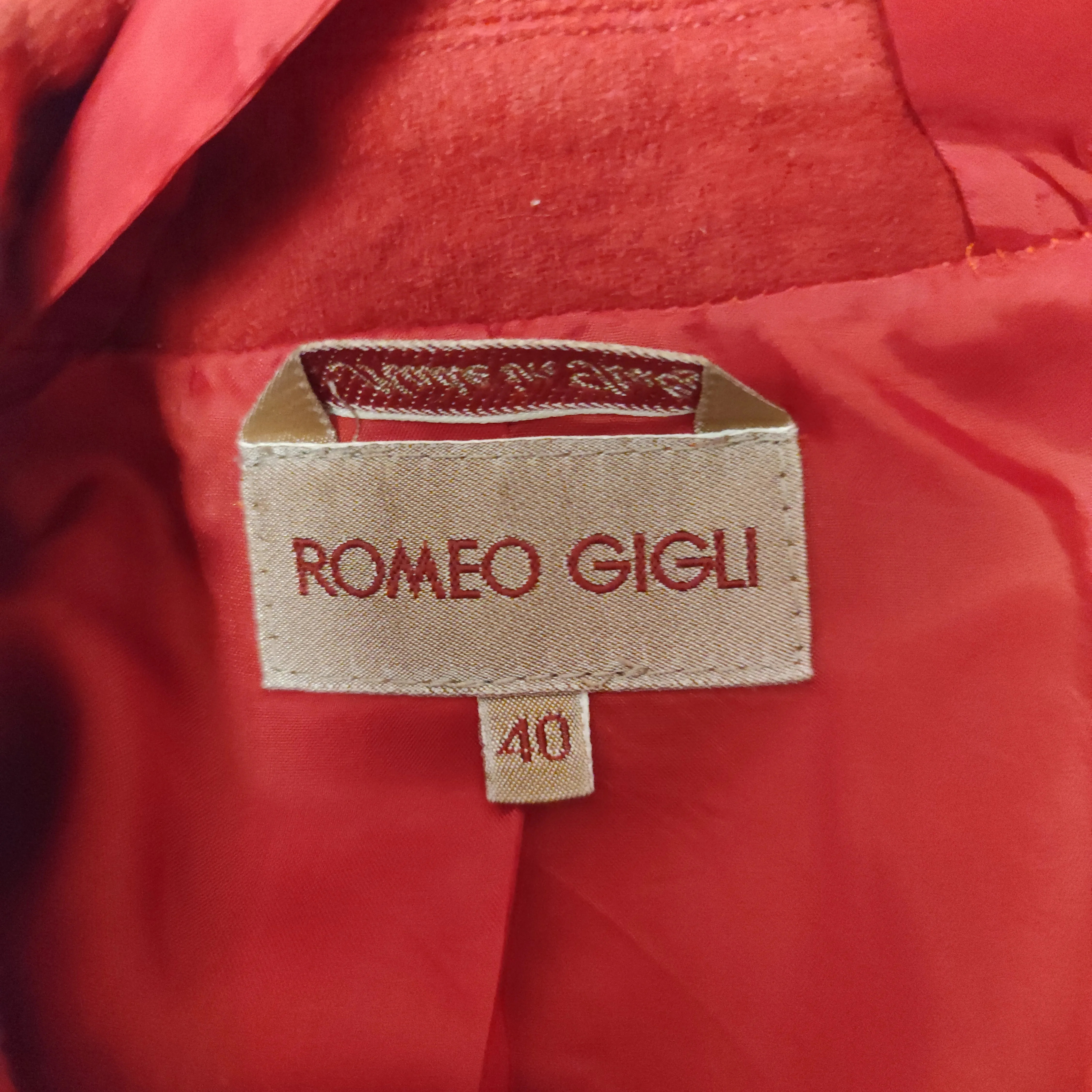 Giacca rossa Romeo Gigli