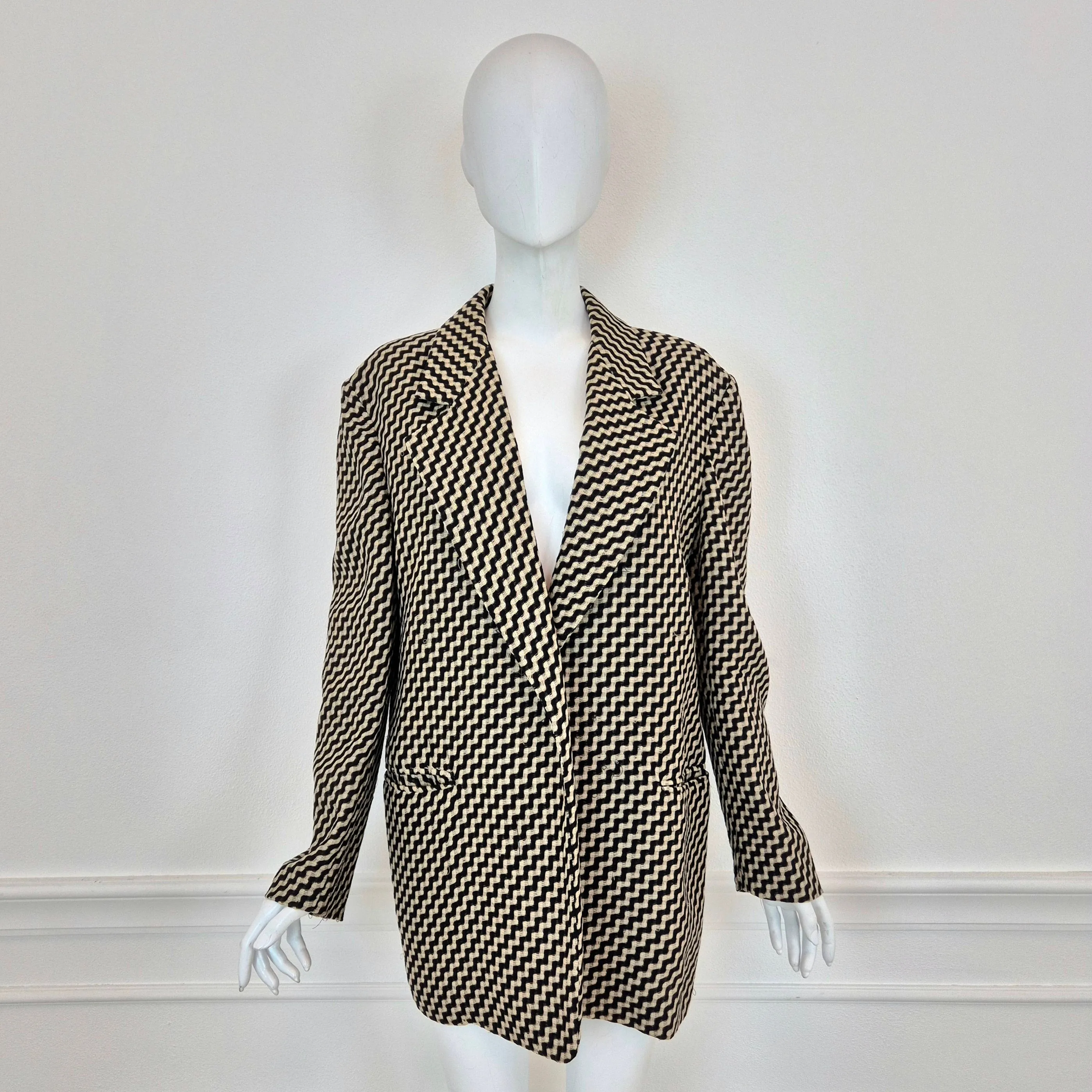 Gianfranco Ferré | Giacca in lana zig zag