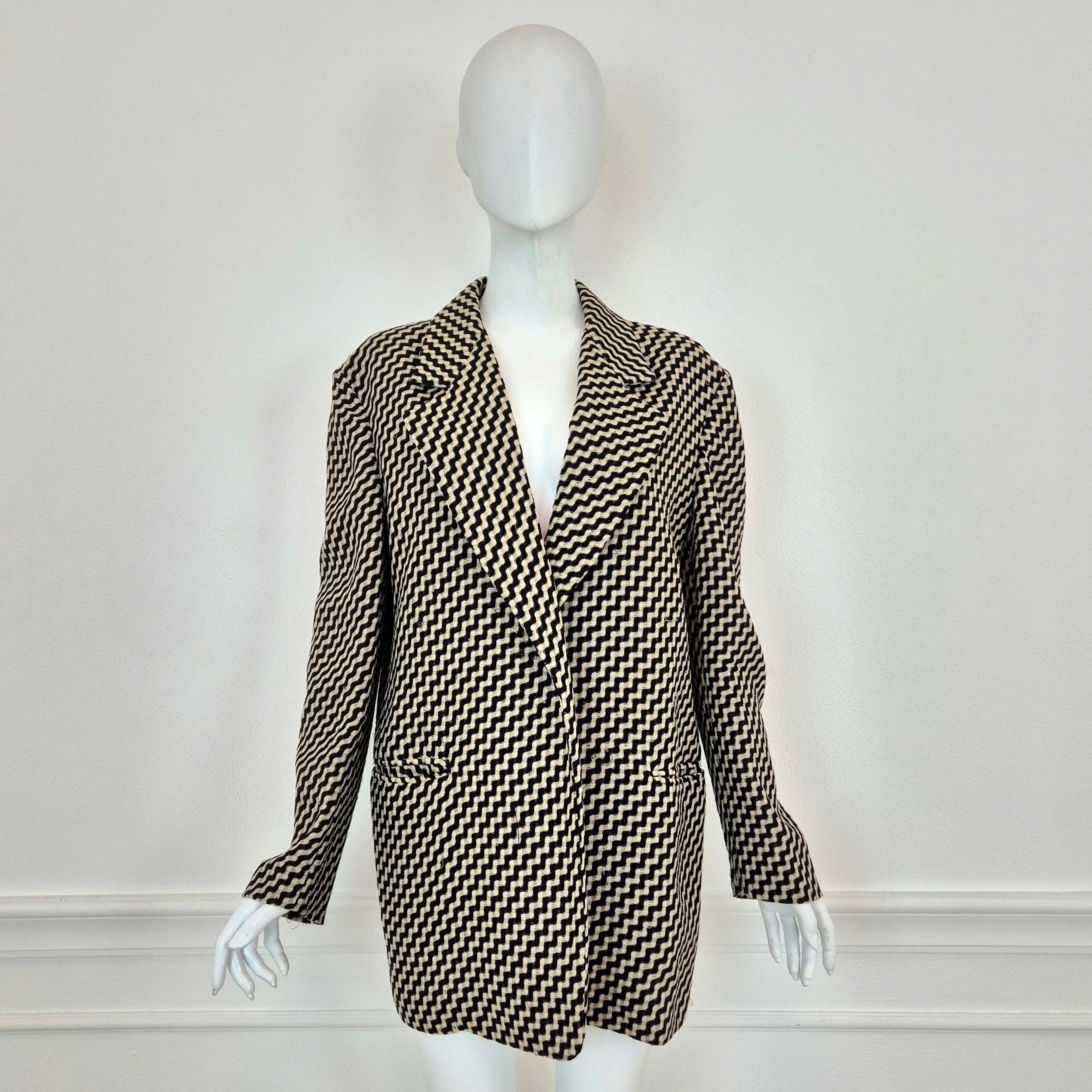 Gianfranco Ferré | Giacca in lana zig zag