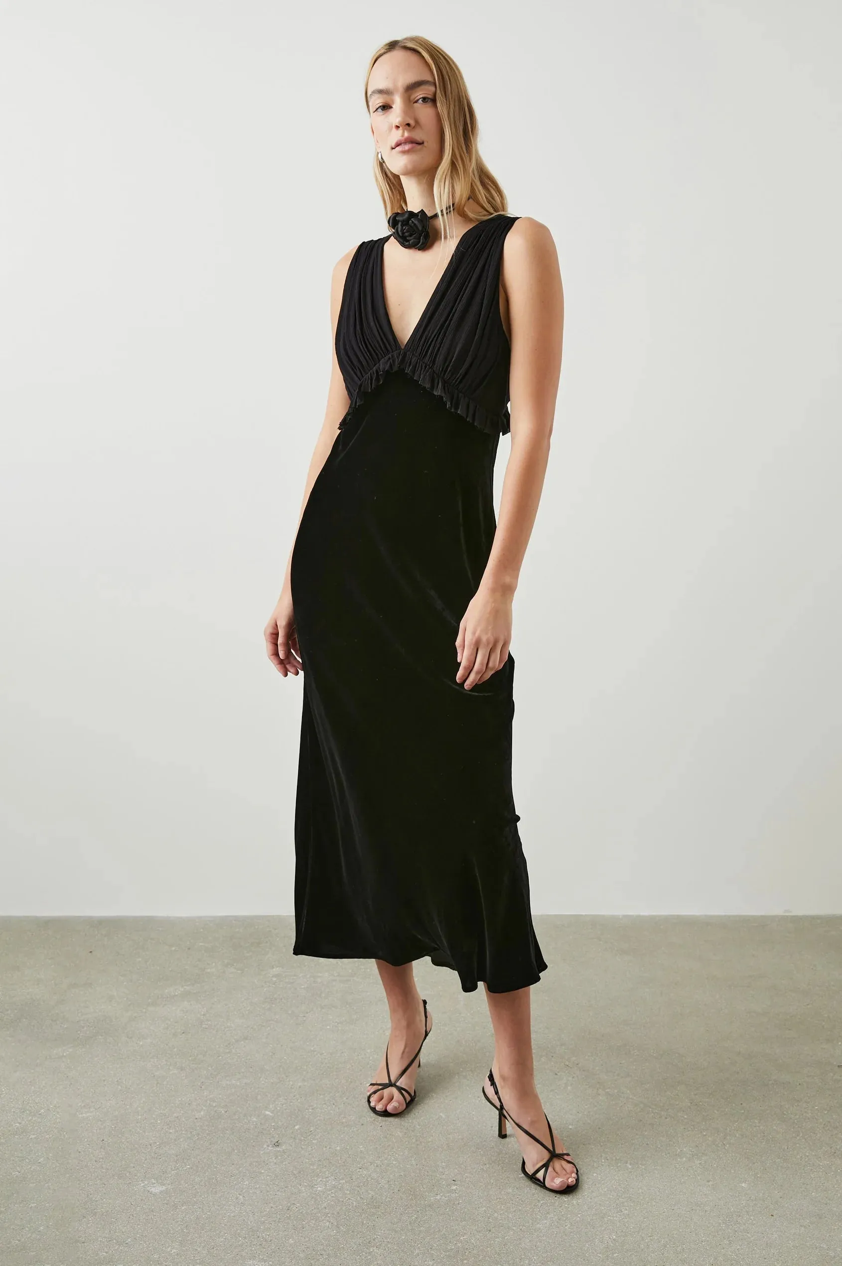 Gilda Dress Black Velvet