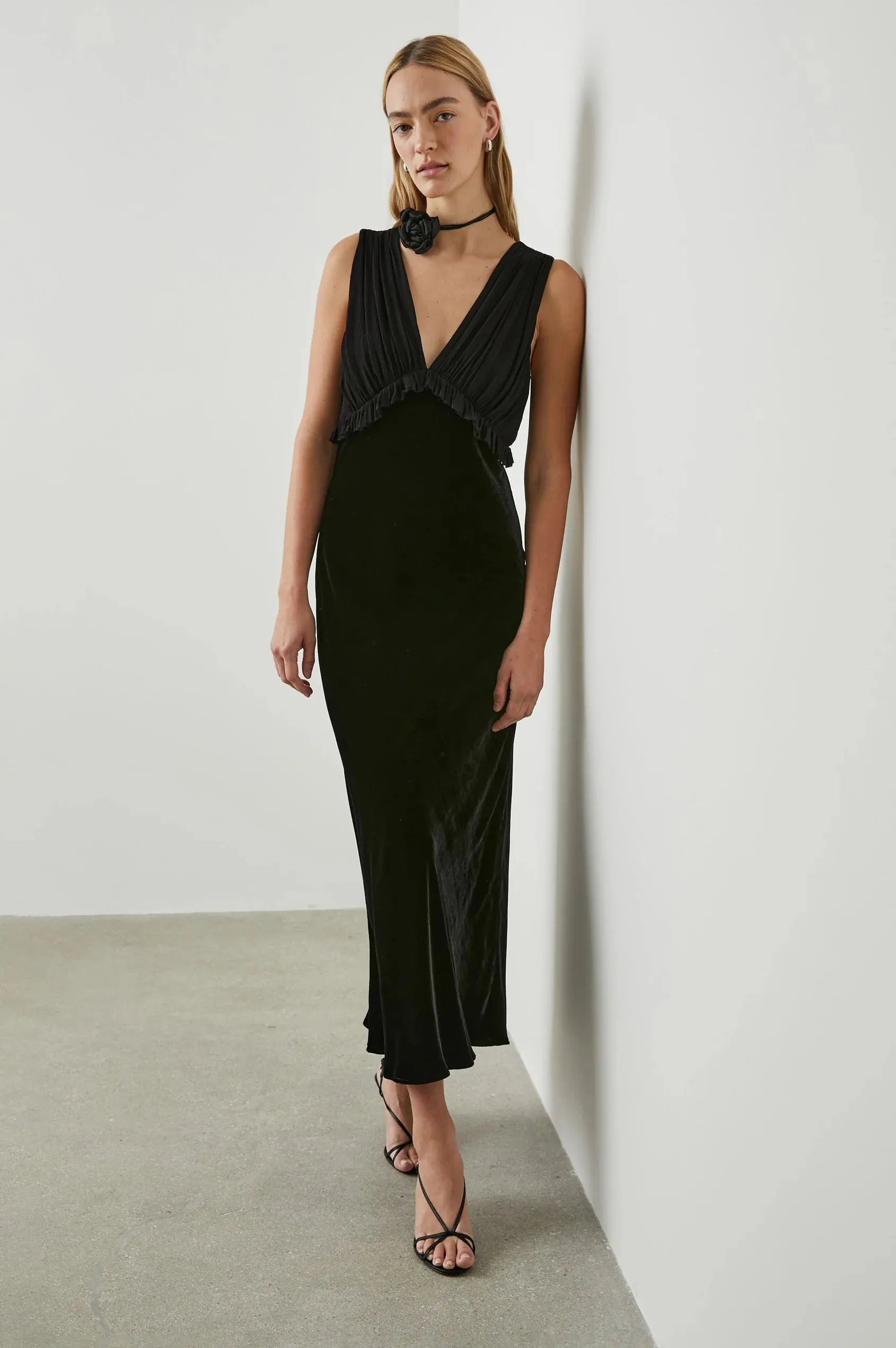 Gilda Dress Black Velvet