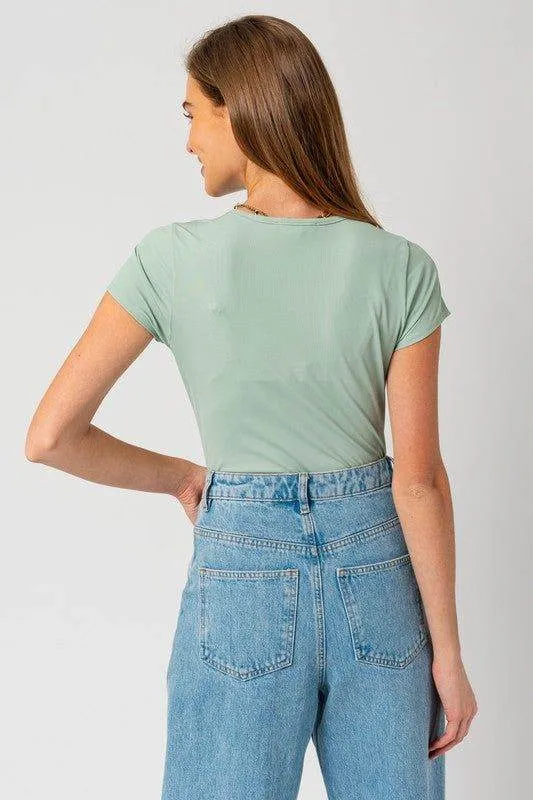 Gilli Round Neck Short Sleeve Bodysuit