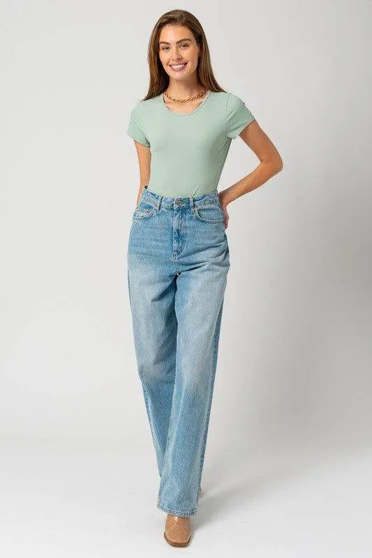 Gilli Round Neck Short Sleeve Bodysuit
