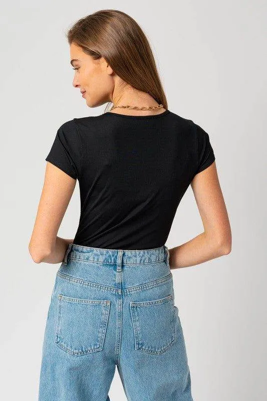 Gilli Round Neck Short Sleeve Bodysuit