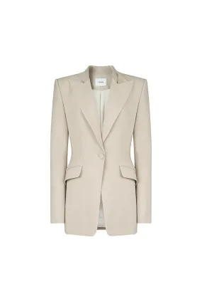 Harver Structured Long Sleeved Crepe Blazer
