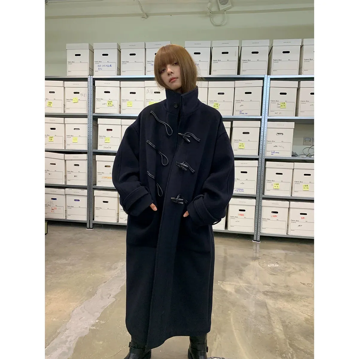 Heavy Wool Toggle Coat