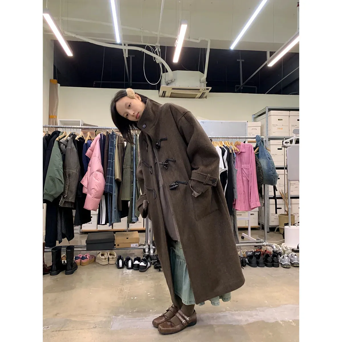 Heavy Wool Toggle Coat