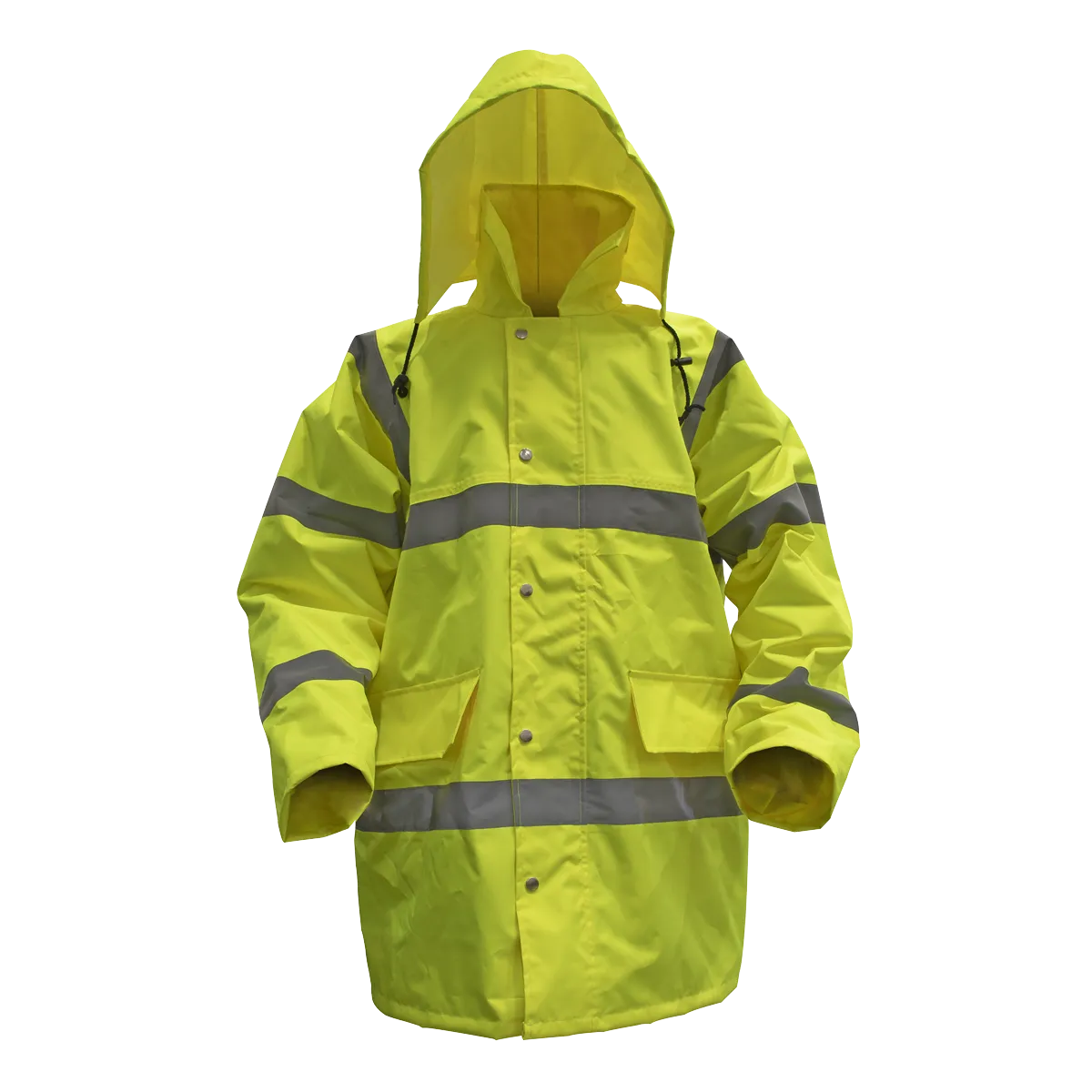 Hi-Vis Yellow Motorway Jacket with Quilted Lining - XX-Large - 806XXL
