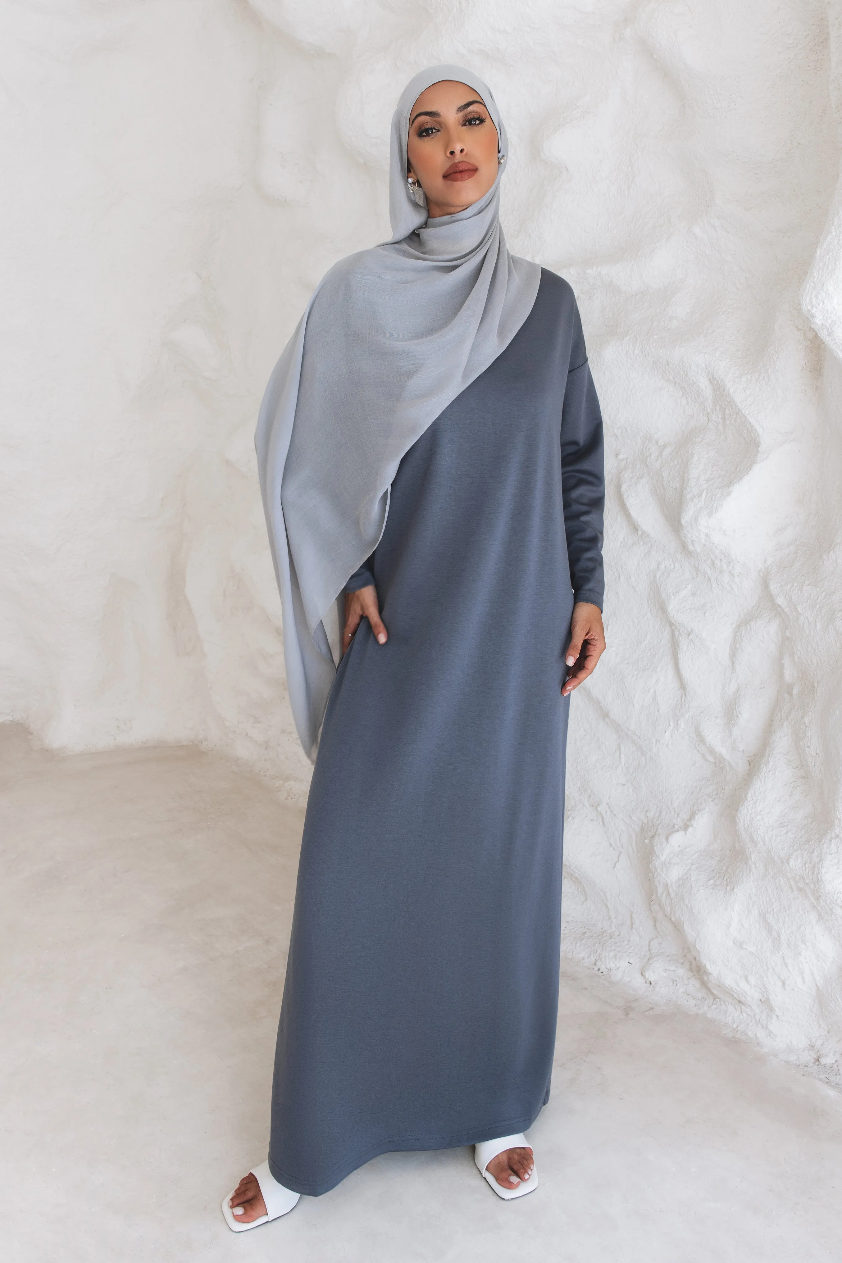 Inaya Sweater Dress - Blue
