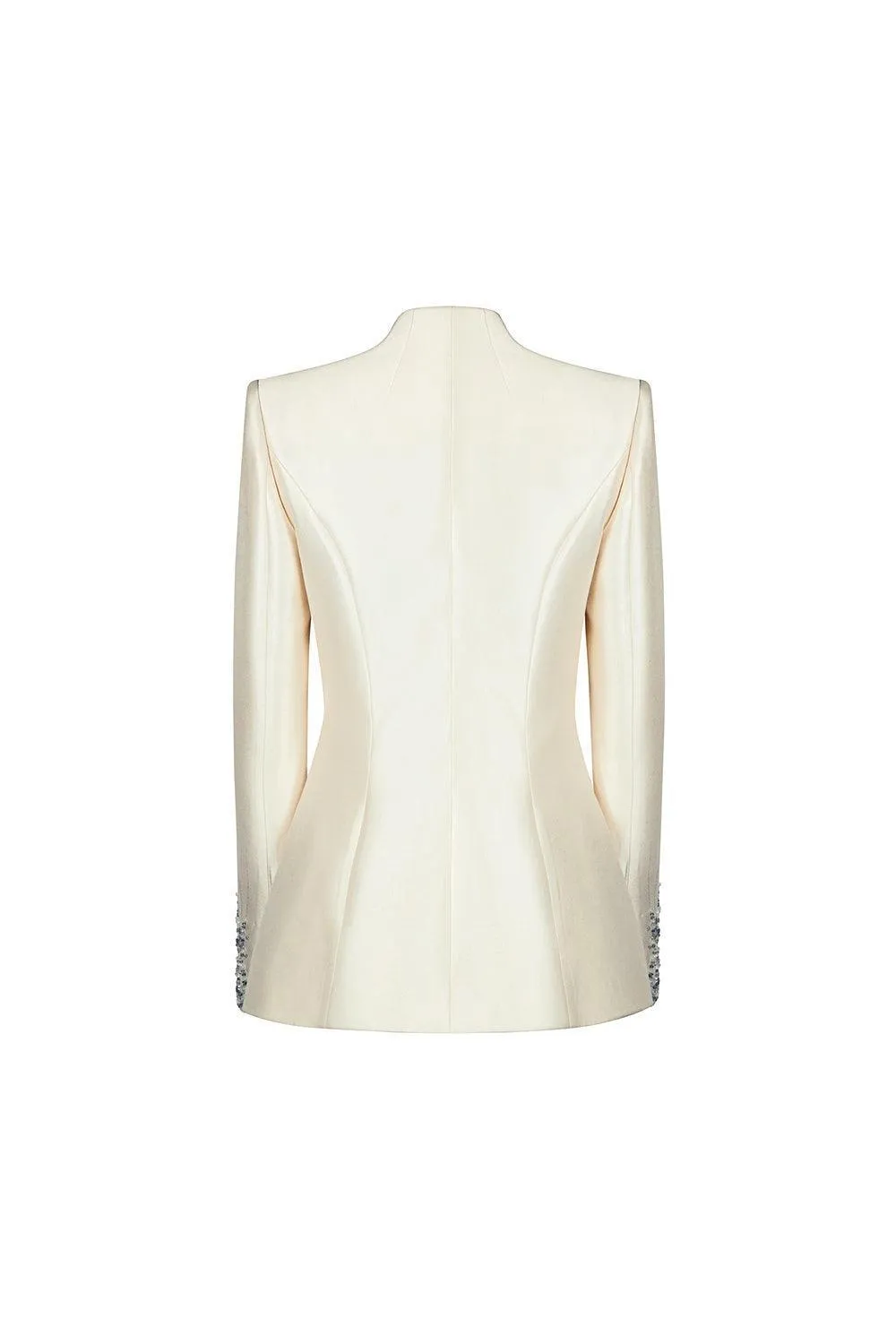 Jennica Tulip Long Sleeved Silk Taffeta Blazer