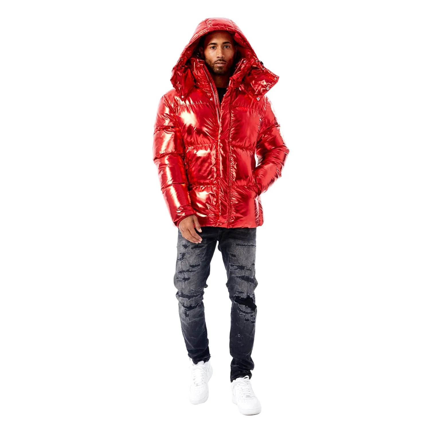 Jordan Craig Toronto Metallic Men's Bubble Jacket Metallic Red