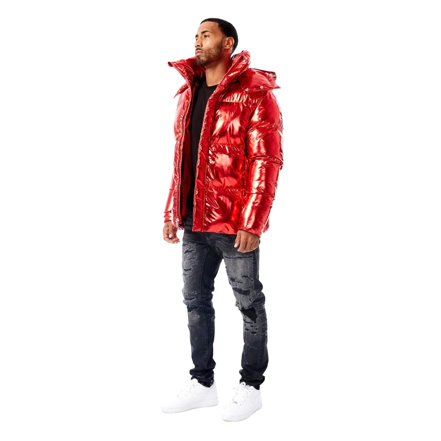 Jordan Craig Toronto Metallic Men's Bubble Jacket Metallic Red
