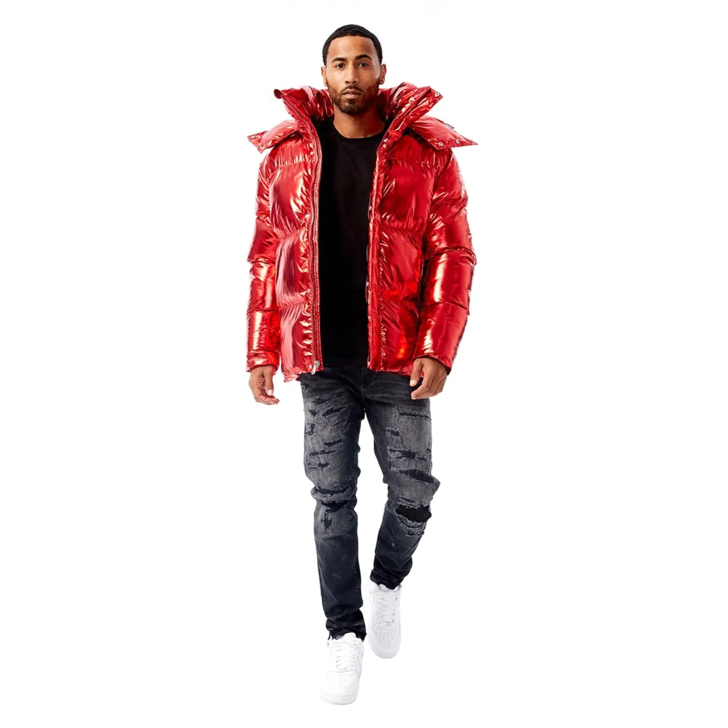 Jordan Craig Toronto Metallic Men's Bubble Jacket Metallic Red