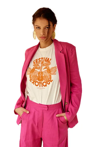La Petite Etoile Blazer in Fuchsia