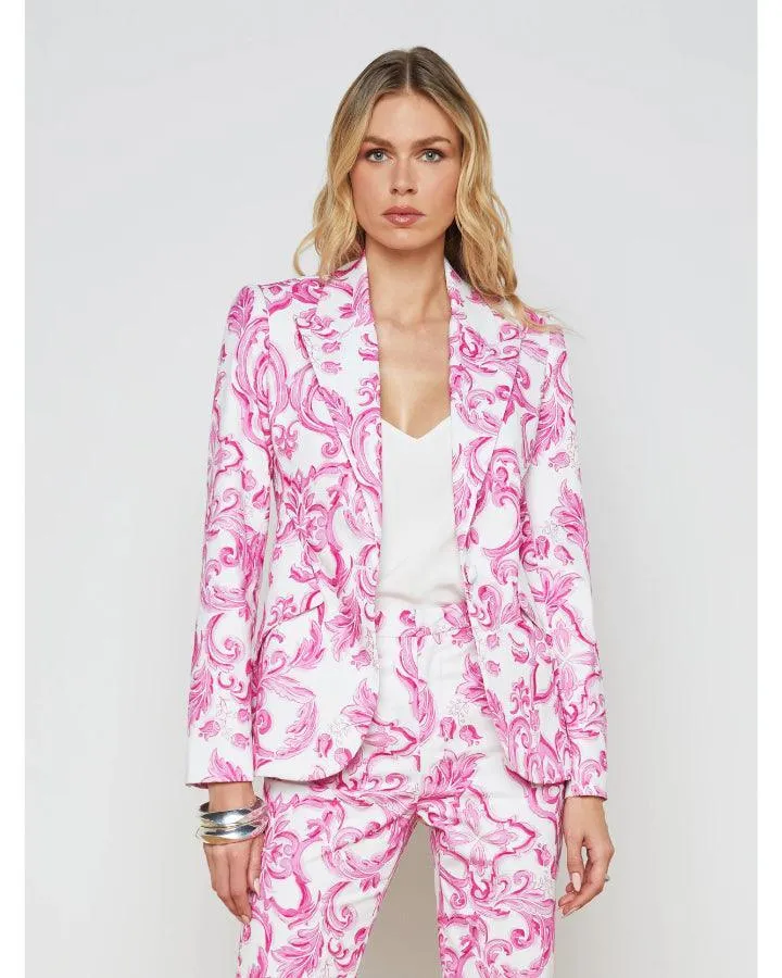 L'Agence Chamberlin Mediterranean Tile Blazer
