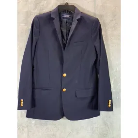LANDS' END Boy's Navy Two-Button Blazer SZ 16