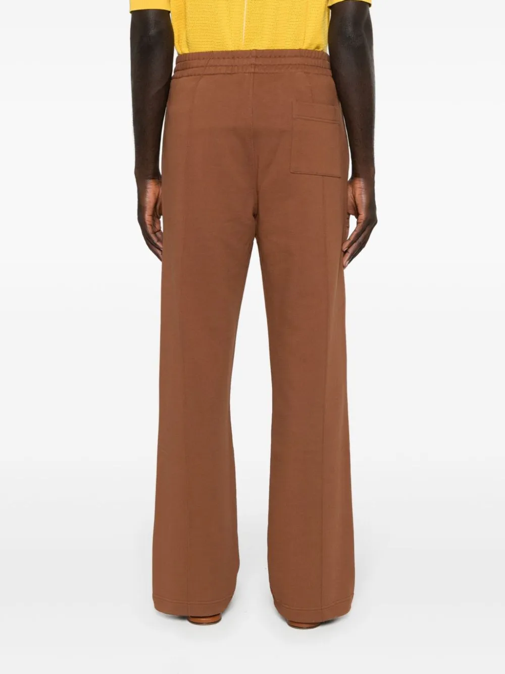 logo-patch organic cotton track pants