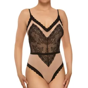 Loretta Bodysuit - Nude/Black -