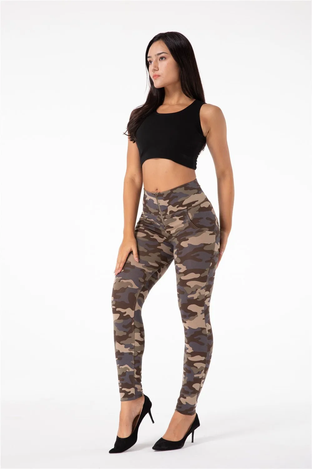 Melody Shaping Pants High Waist Dark Camo