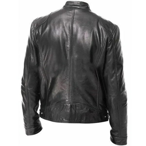 Men's  vintage fashion 100% real leather jacket for men