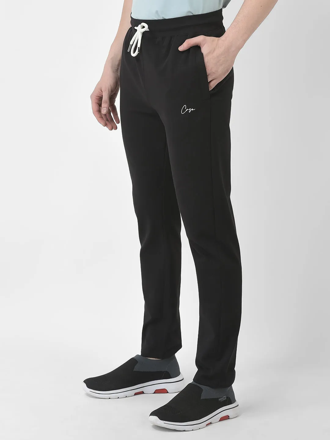 Minimal Black Track Pants