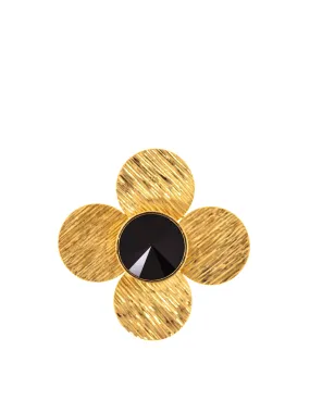 Molettee Big Flower Brass Pin
