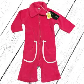 MOONKIDS 'Zipsuit' Retro Frottee Overall pink