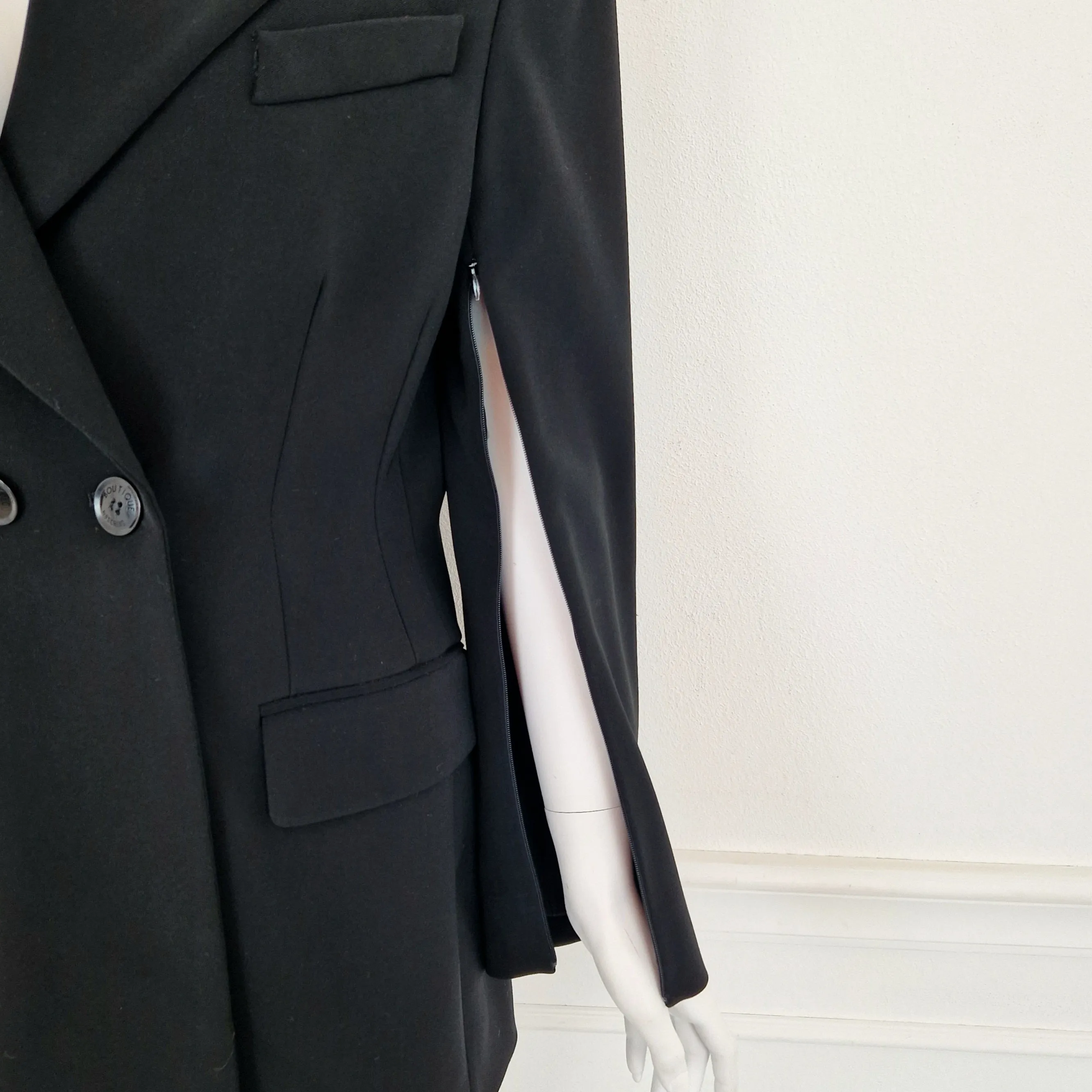 Moschino Boutique | Blazer nero con cerniere