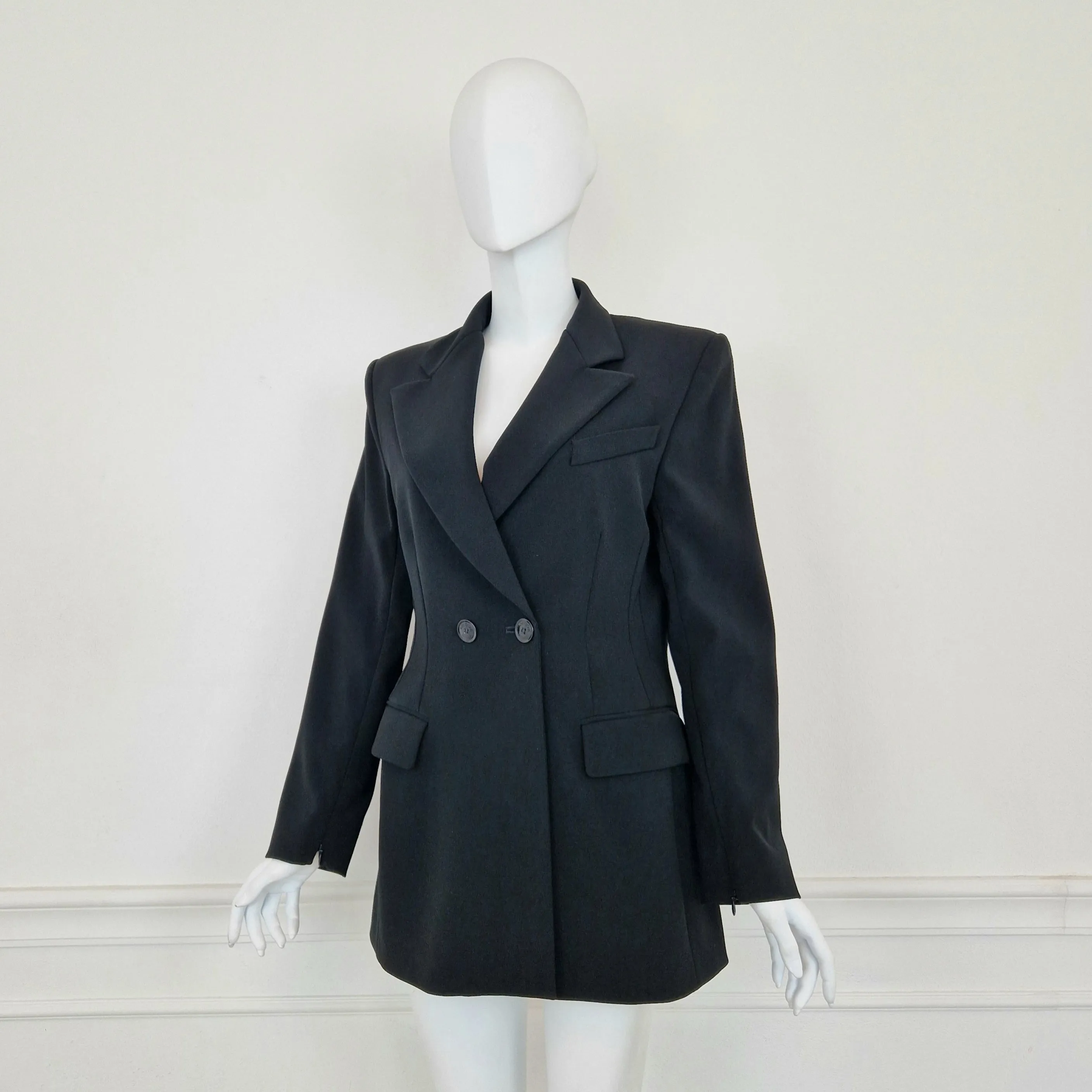 Moschino Boutique | Blazer nero con cerniere