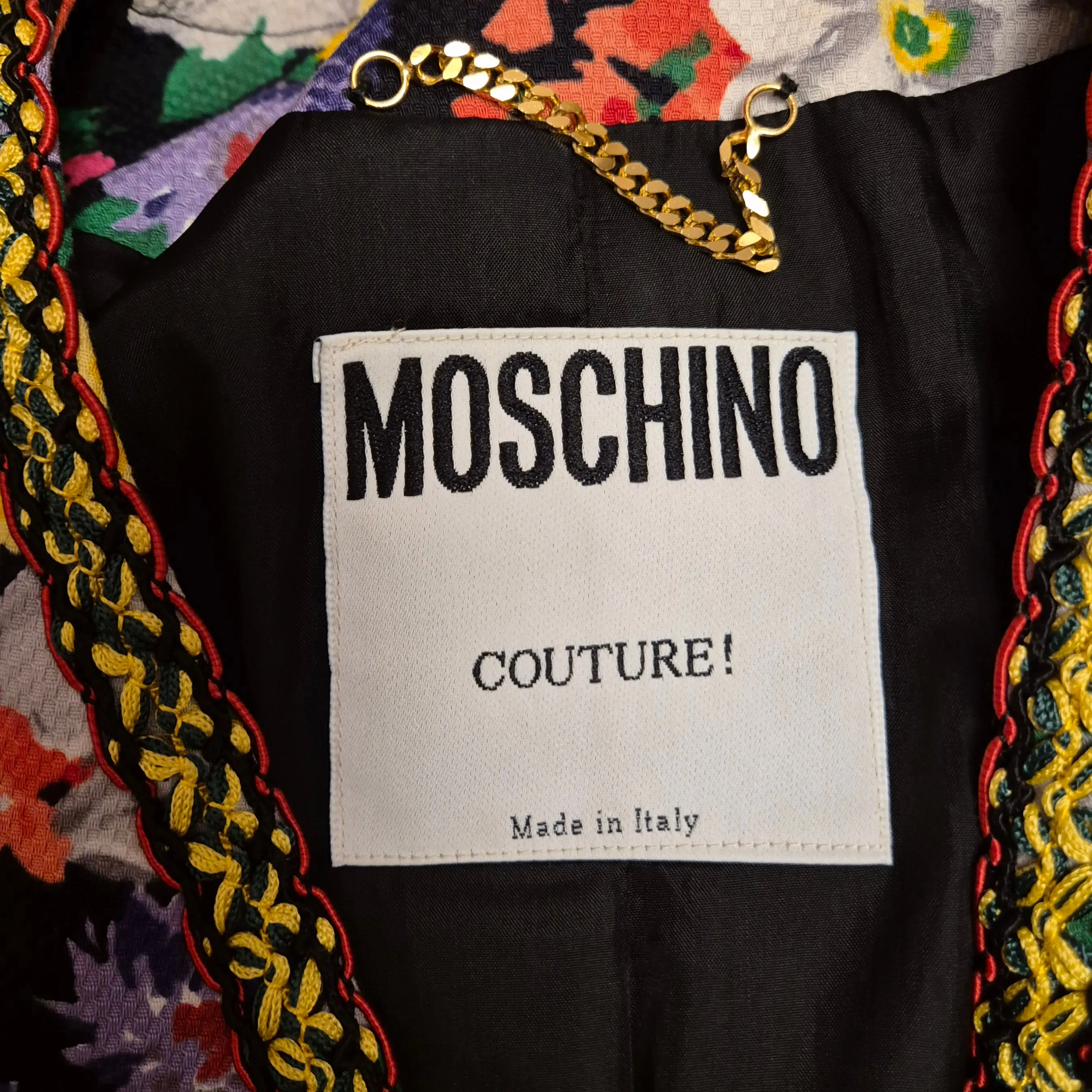 Moschino Couture | Blazer a fiori in cotone