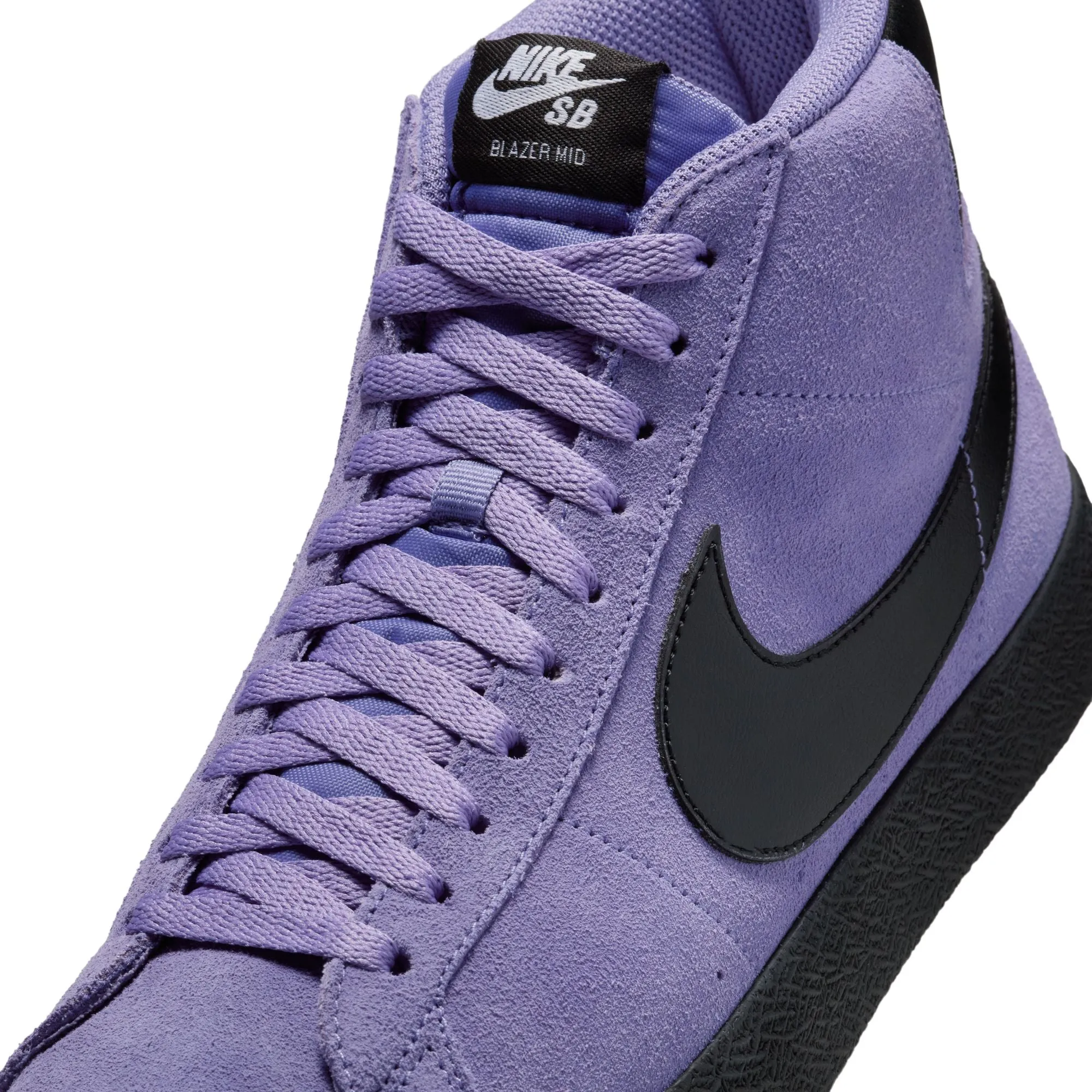 Nike SB Zoom Blazer Mid Skate Shoes-Dusty Amethyst/Black