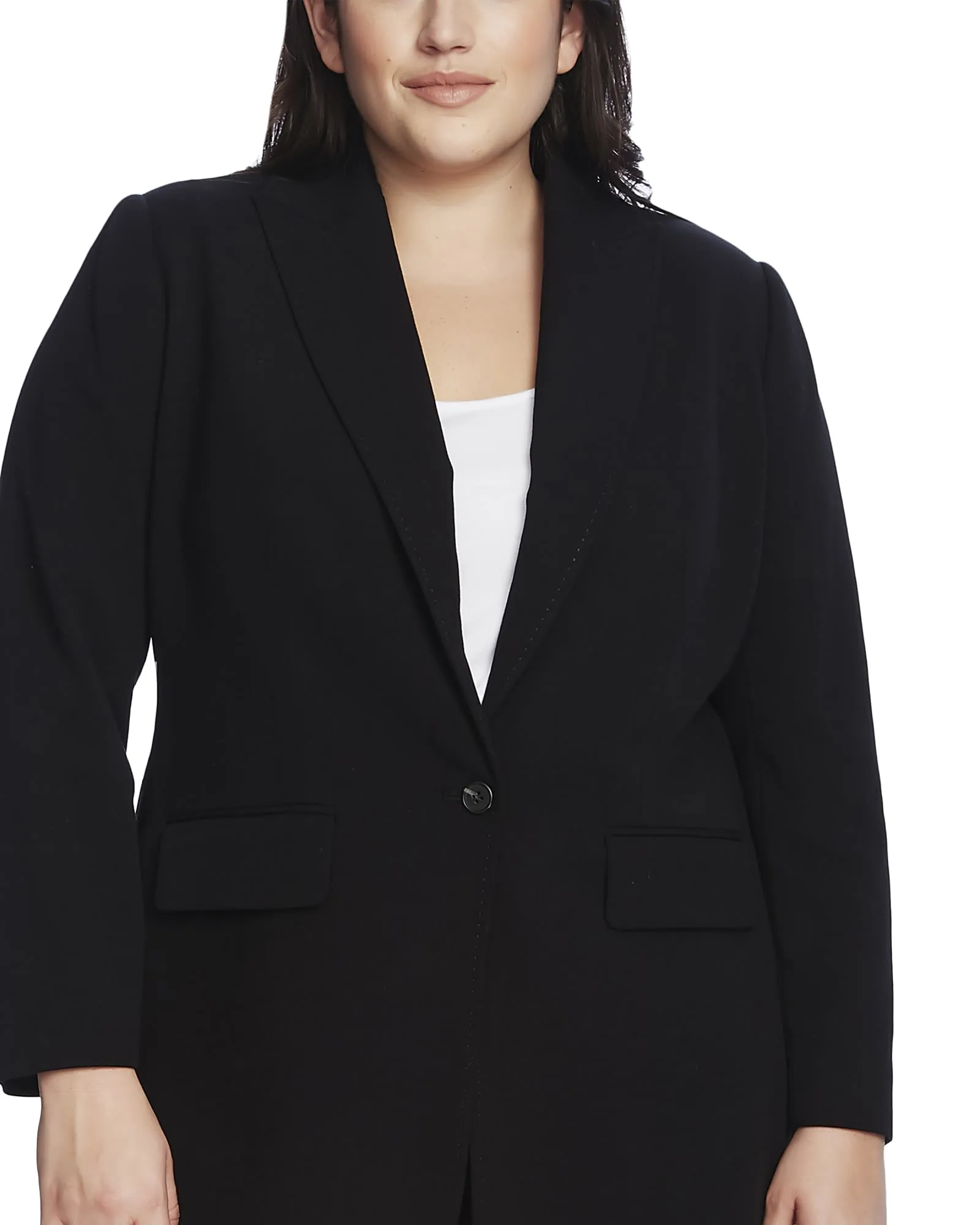 Nina Suiting Two Pocket Blazer | RICH BLACK