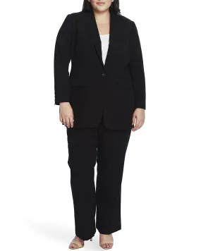 Nina Suiting Two Pocket Blazer | RICH BLACK