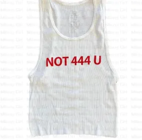 ‘Not 444 u’ slogan top