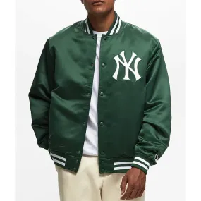 NY Yankees Green Satin Jacket For Men and Women