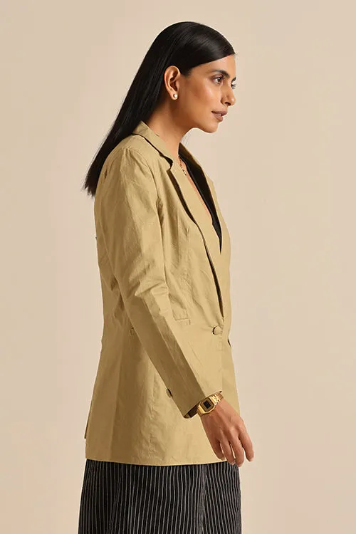 Okhai 'Serene' Herbal Dyed Pure Cotton Blazer