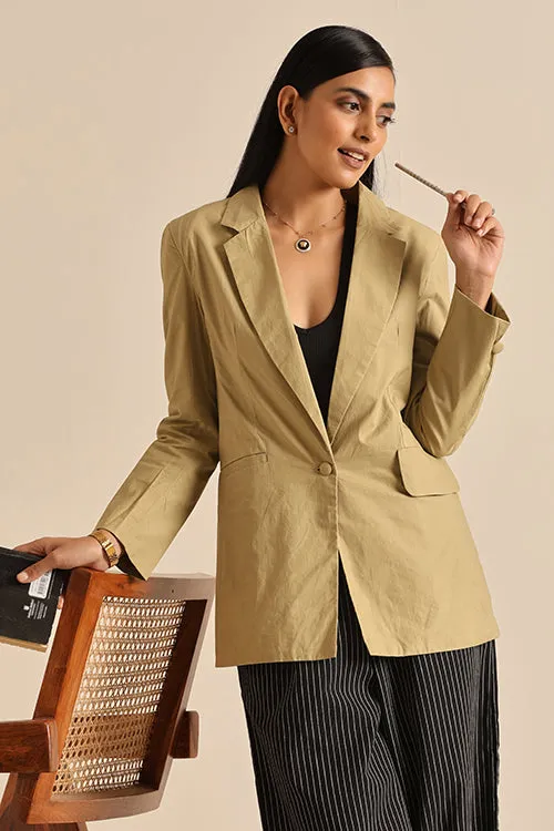 Okhai 'Serene' Herbal Dyed Pure Cotton Blazer