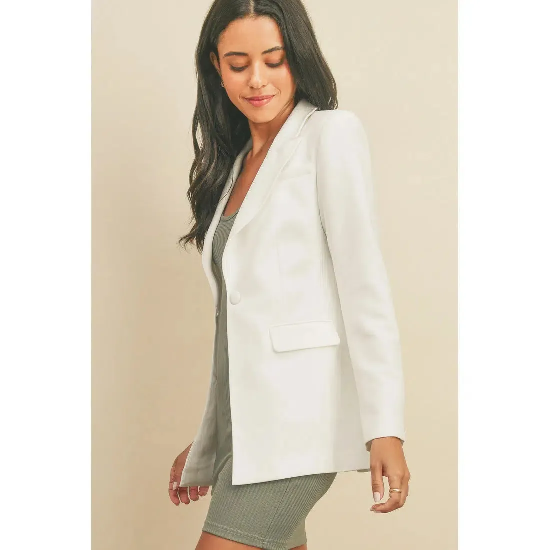 ON POINT ONE BUTTON BLAZER