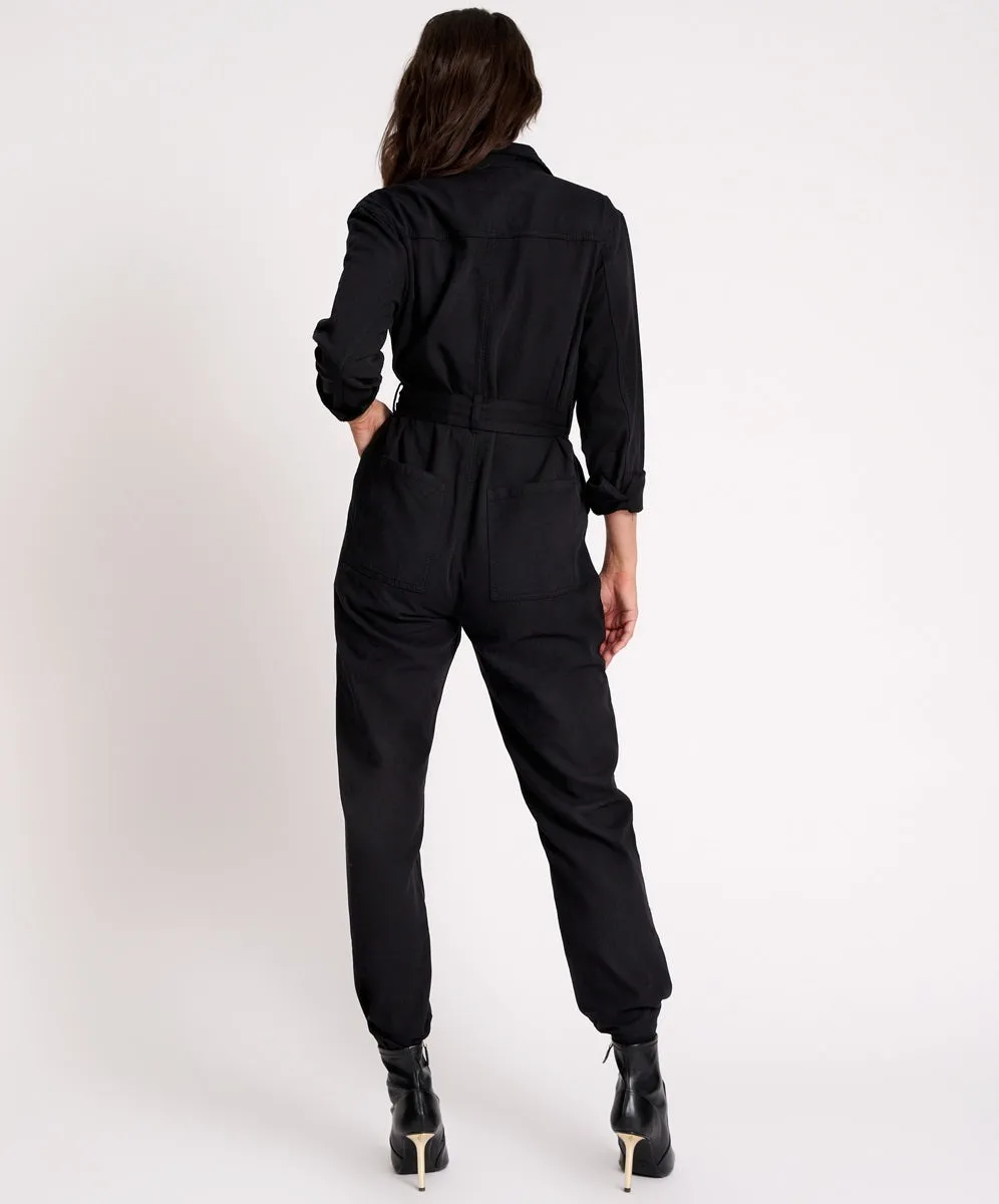 ONE TEASPOON Womens Black Claudia Overall