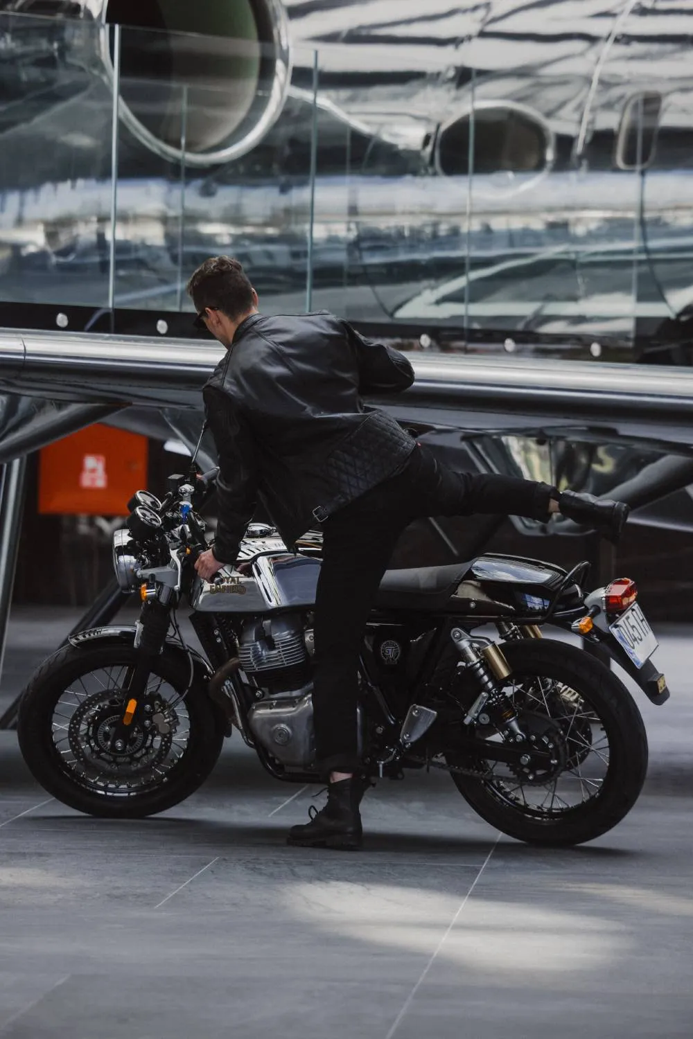 Pando Moto Twin Leather Jacket - Black