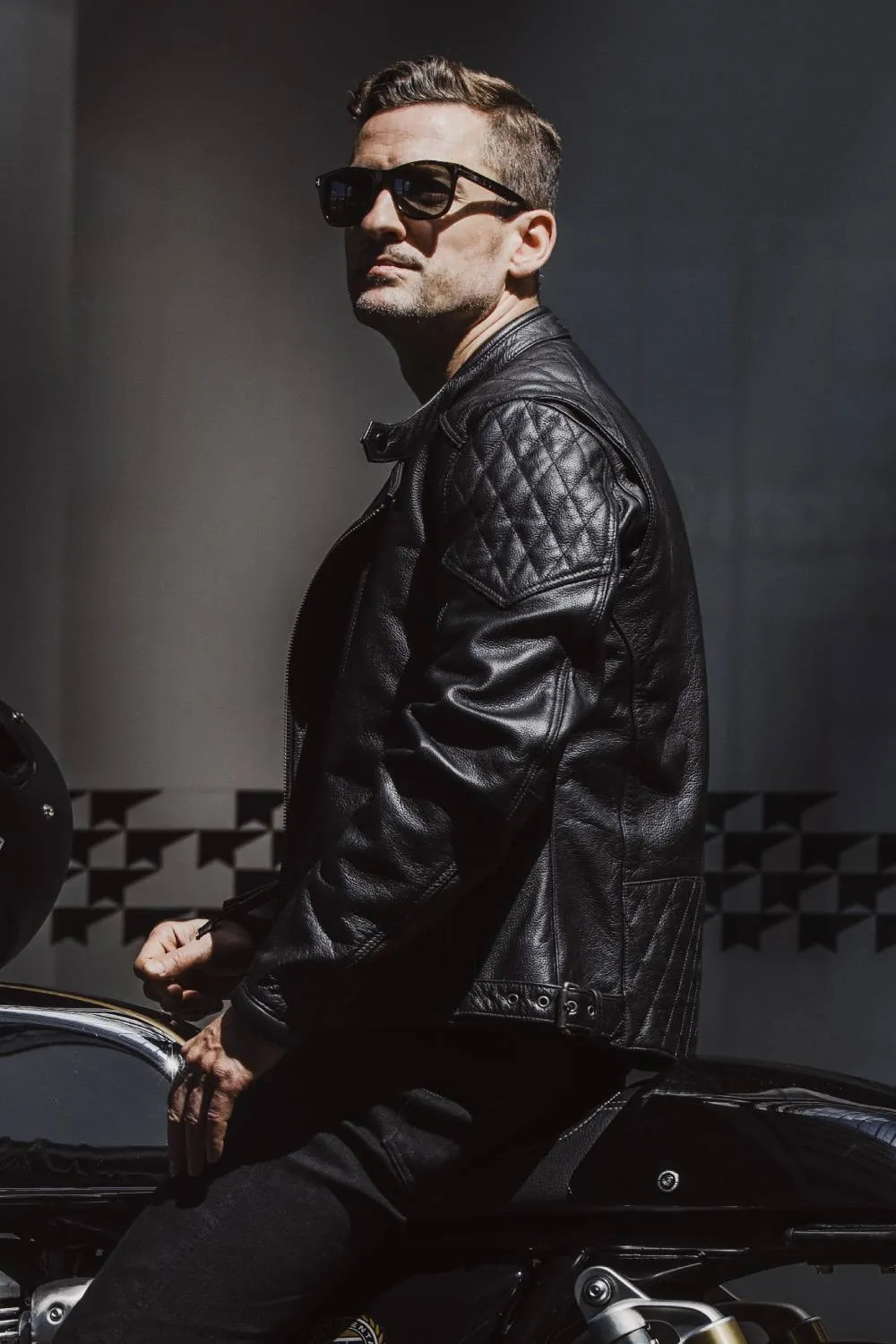 Pando Moto Twin Leather Jacket - Black
