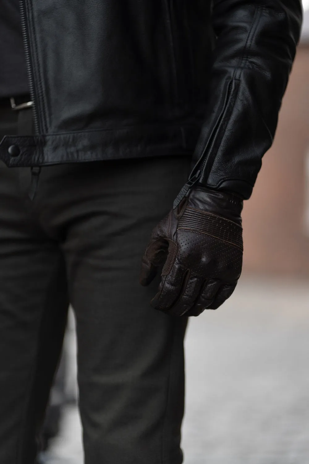 Pando Moto Twin Leather Jacket - Black