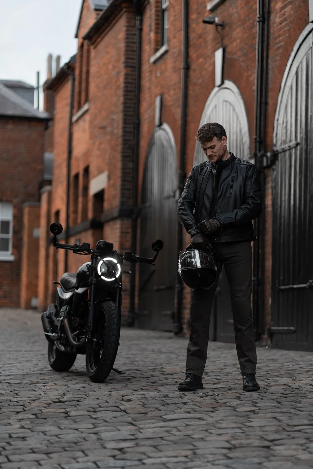 Pando Moto Twin Leather Jacket - Black