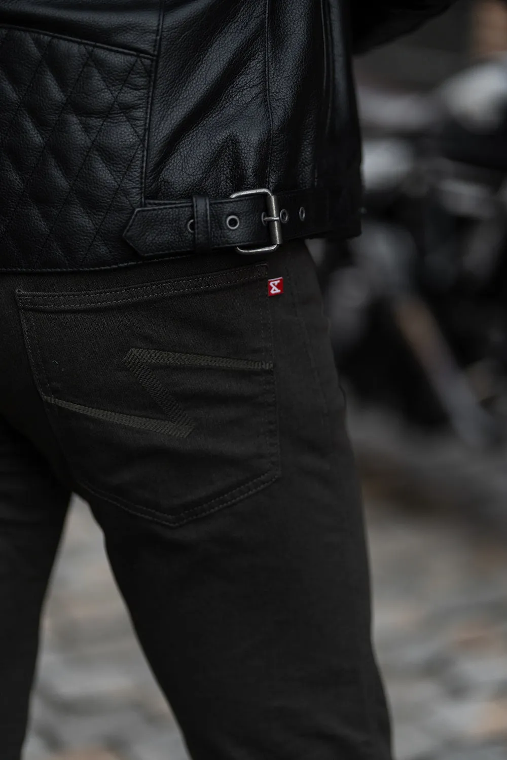 Pando Moto Twin Leather Jacket - Black