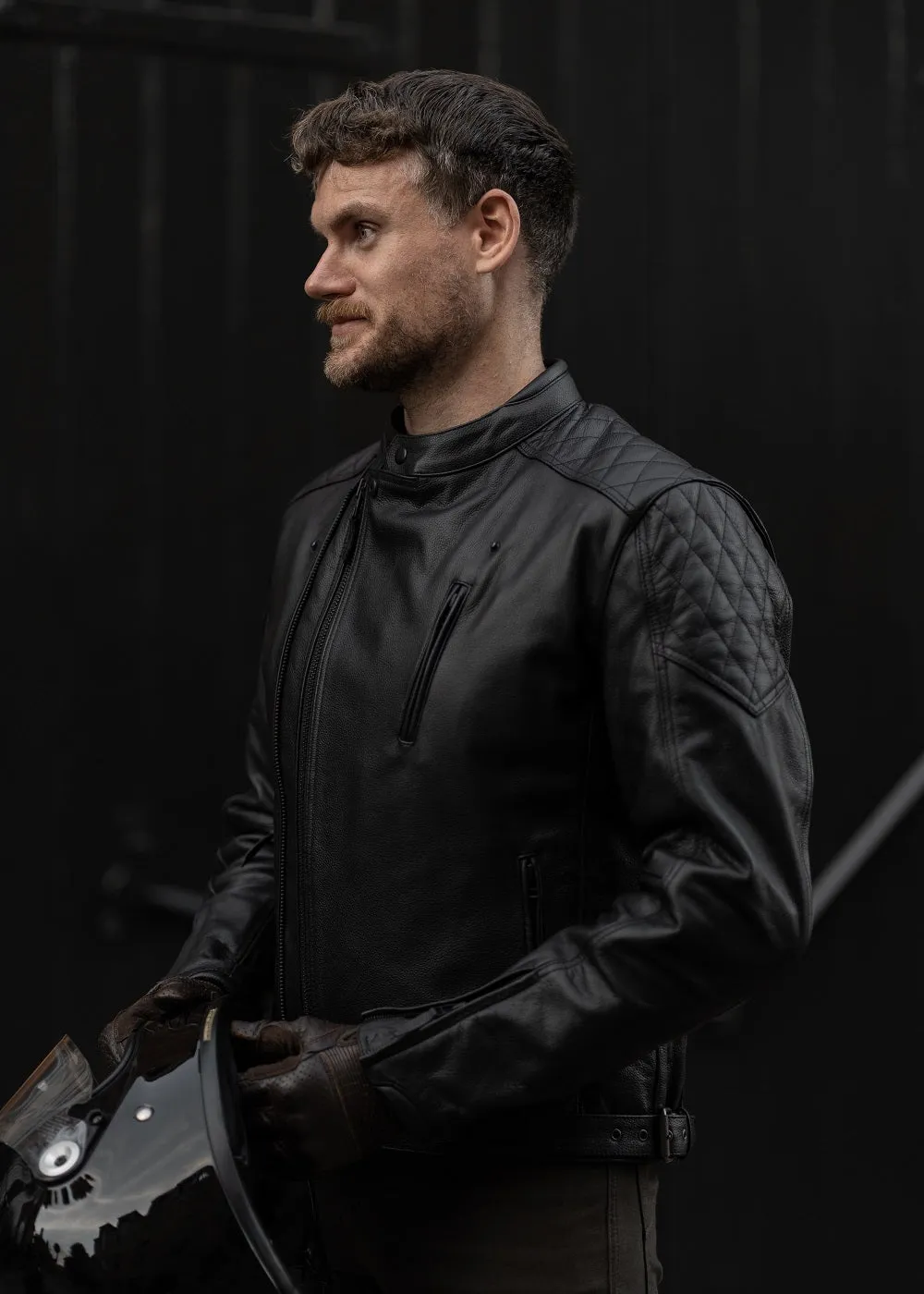 Pando Moto Twin Leather Jacket - Black